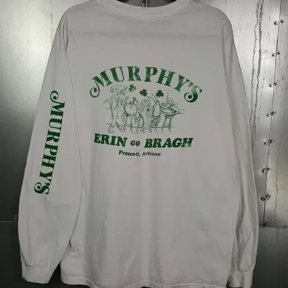 Murphys Pub Arizona Vintage 90s Long Sleeve Cartoon Shirt XL Funny Animal Bar - Picture 2 of 6